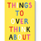 A5 Soft Cover Notebook - Things to Overthink About