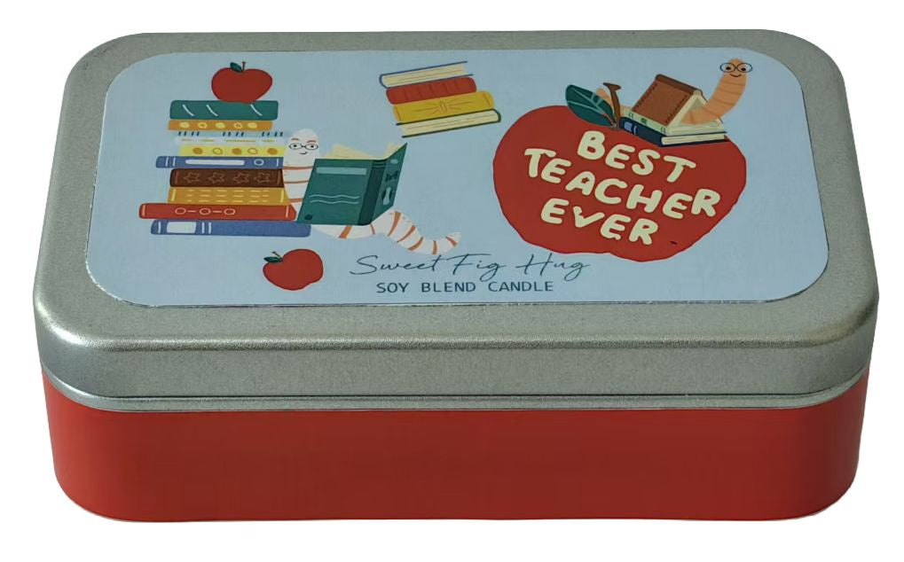 Best Teacher Candle Tin Sweet Fig