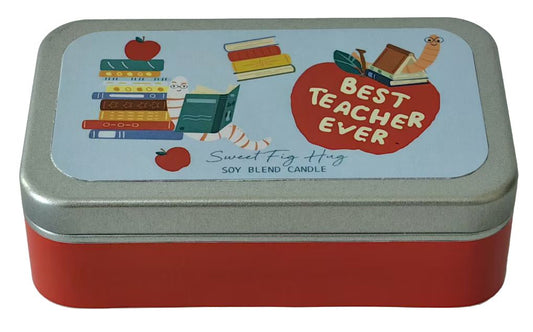 Best Teacher Candle Tin Sweet Fig