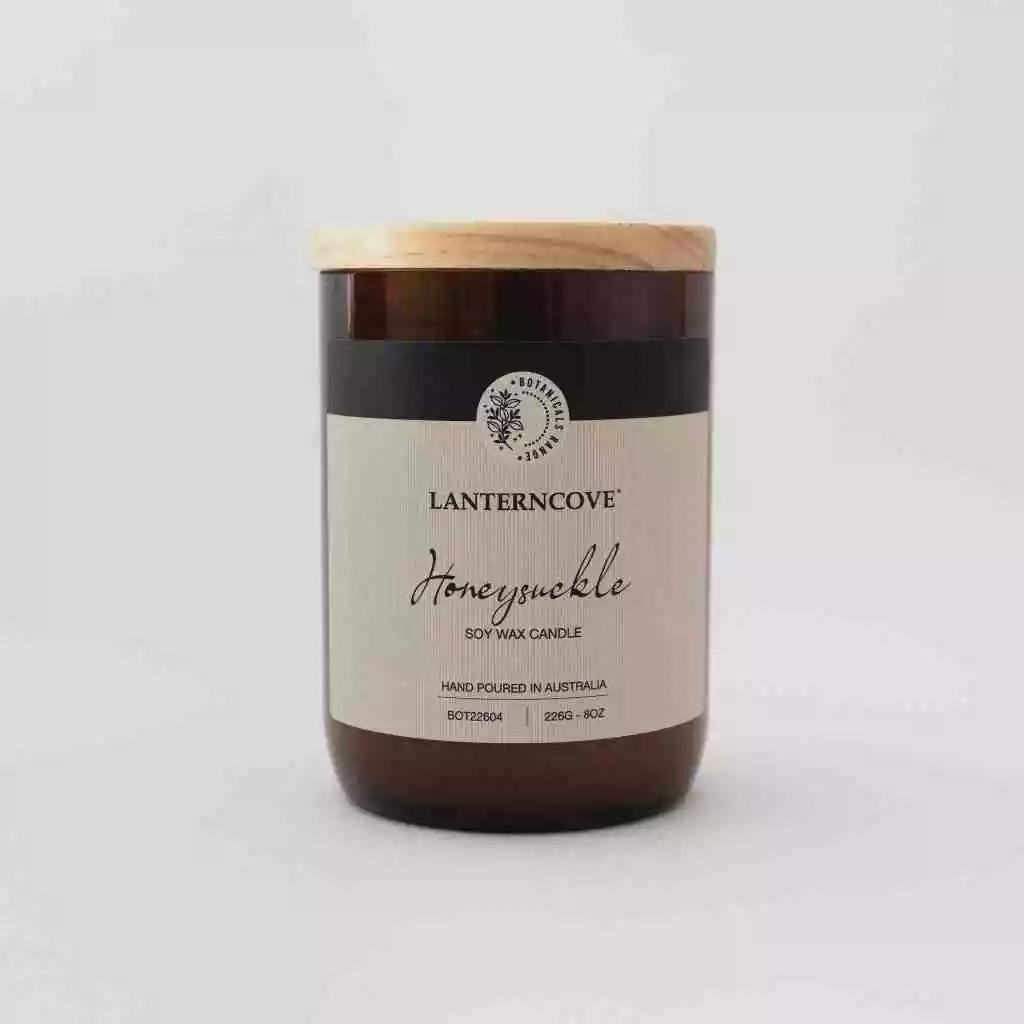Botanicals – 8 oz Soy Wax Candle – HoneySuckle
