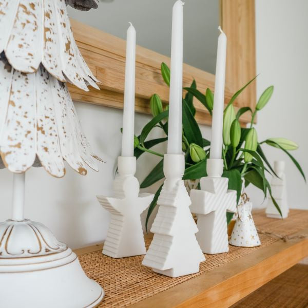 Ribbed Tree Candle Holder