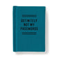 Definitely Not My Passwords-A Tiny Password Diary Green