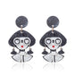 Doris Dramatic Black Sia Earring