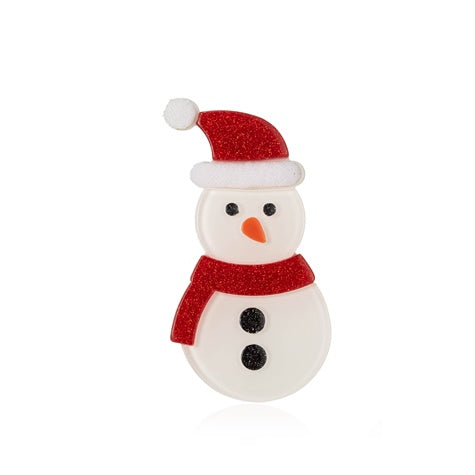 Snowman Christmas Brooch
