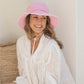 Teagan Medium Brim Pink Hat - Adult