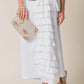 Eve Linen Skirt White