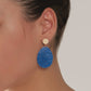 Merry Oval Earring - Cobalt