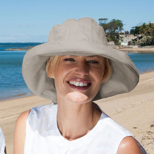 Helen Cloth Taupe Hat