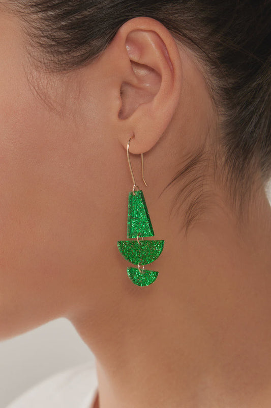 Jovial Drop Earring - Emerald