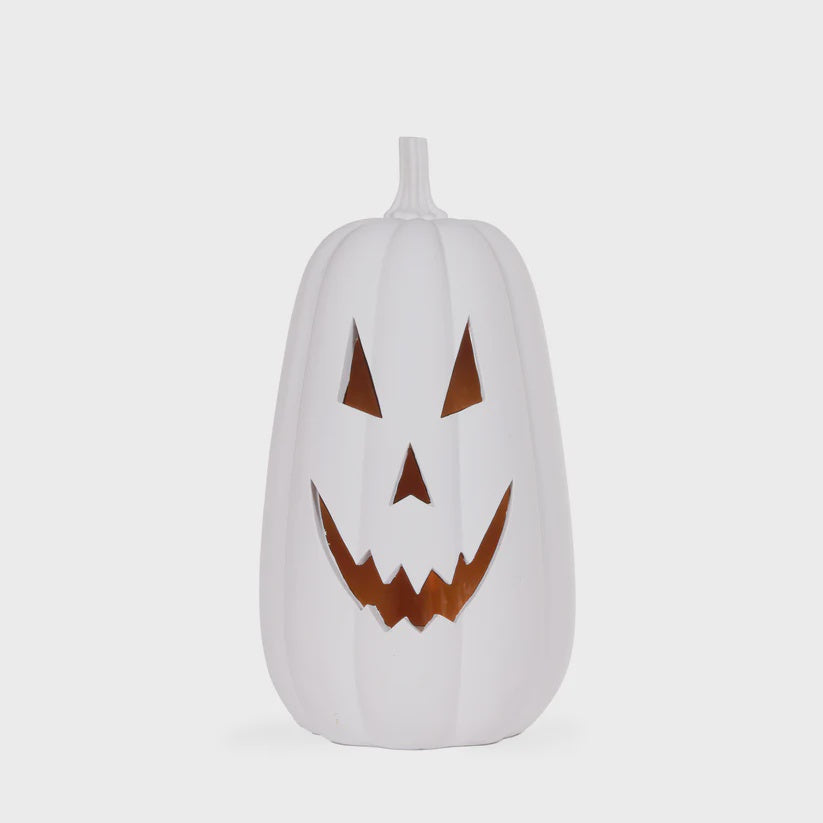 43.5 Cm White Jack-O-Lantern