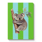 A6 Soft Cover Notebook-Striped Koala