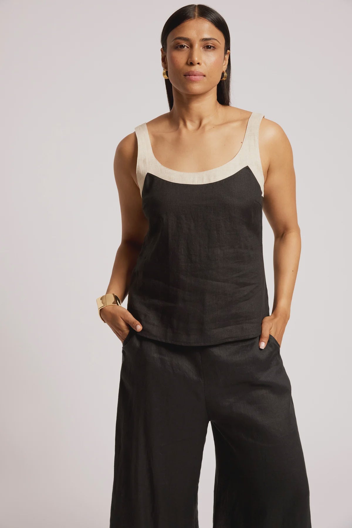 Maris Splice Tank - Black/Tusk