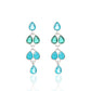 Molly Blue & Green Earrings