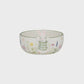 Cream & Floral Bunny Ceramic Bowl.