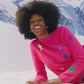 Vermont Star Crew Jumper - Hot Pink