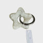 Star Resin Keyring - White