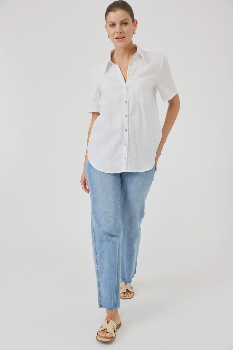 Studio Short Sleeve Shirt White