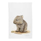 Rescue Wombat Tea Towel