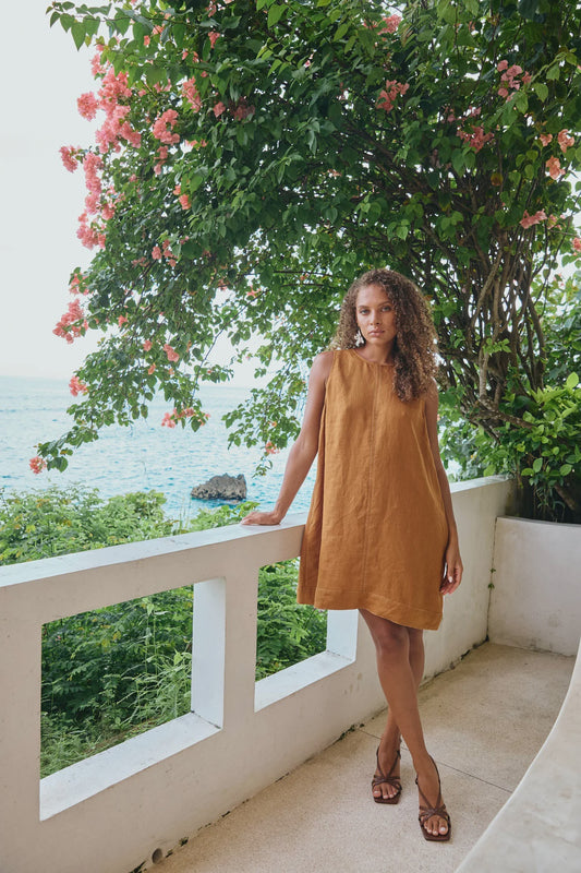 Miramar Tank Dress - Caramel