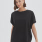 Bubble Sleeve Tee - Black