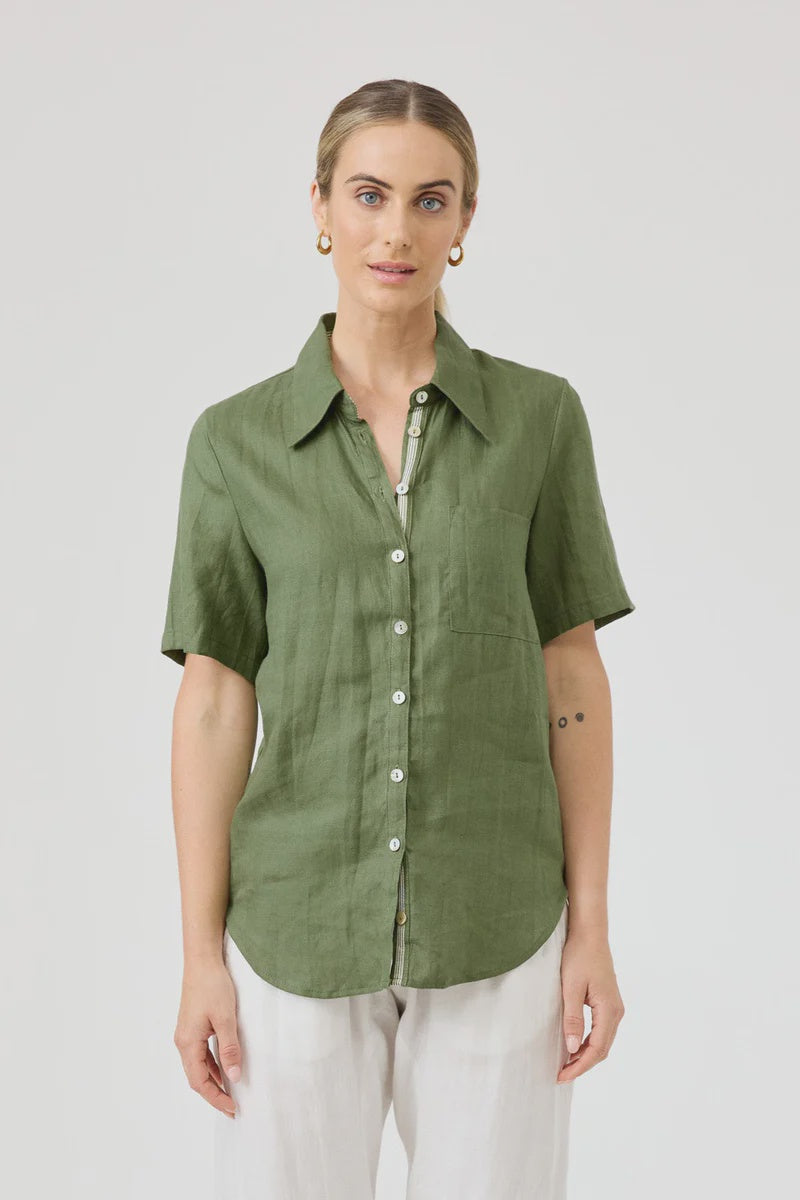 Studio Short Sleeve Shirt Olive