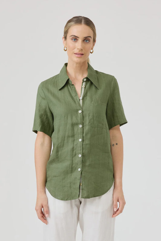 Studio Short Sleeve Shirt Olive