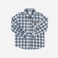 Boys Dress Shirt - Large Blue Check