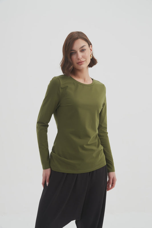 LONG SLEEVE TSHIRT (KHAKI)