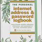 Eucalyptus Internet Address & Password Logbook