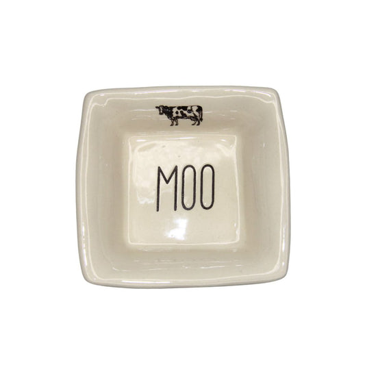 Square Ceramic Dish - Moo