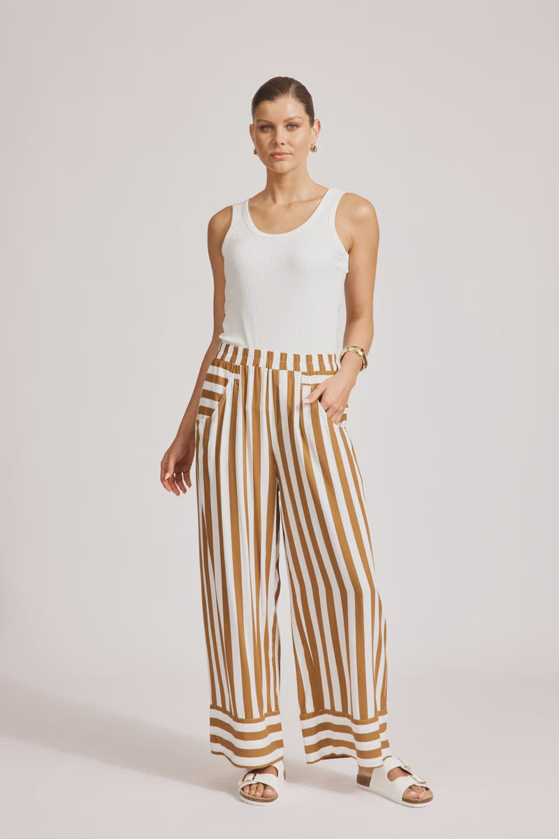 Treville Stripe Pant Caramel