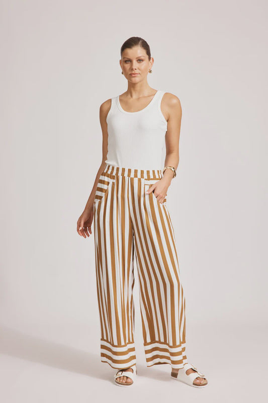 Treville Stripe Pant Caramel
