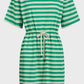 Limon Stripe Tee Dress - Green