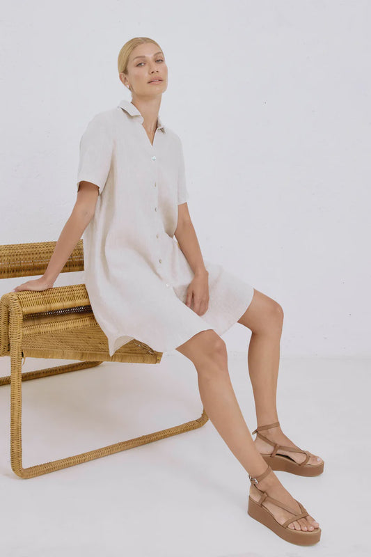 Studio Short Shirt Dress Dune