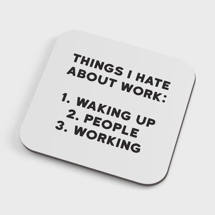 Work Coaster - Corked Backed and Reusable!
