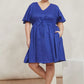 Halcyon Tie Dress Cobalt