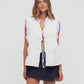 Valentine Ruffles Vest White