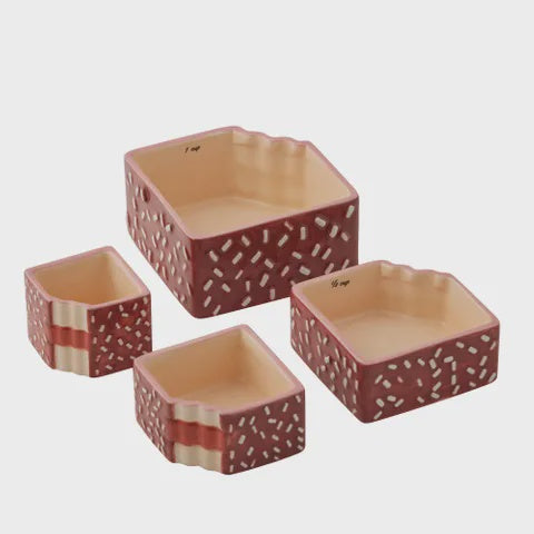 Tucker Set of 4 Ceramic Measuring Cups 13.5x11x4.5cm
