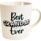 Best Ever Grandad Mug White Navy