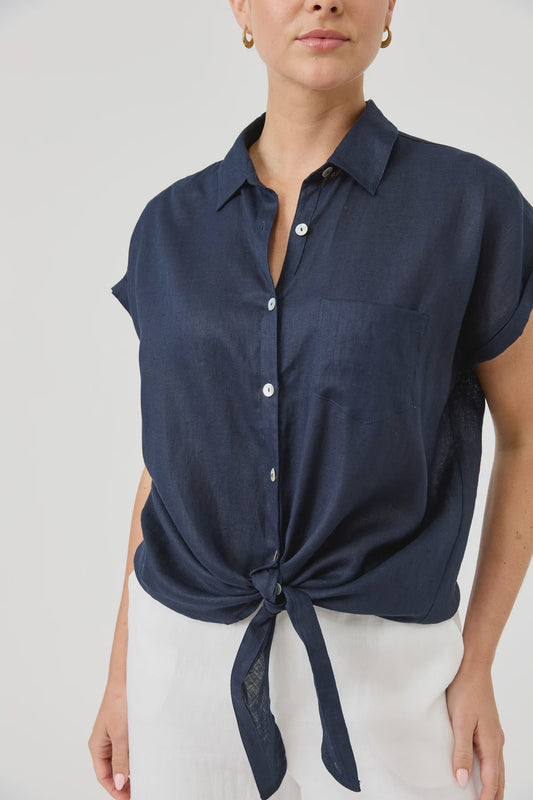 Studio Tie Shirt Navy