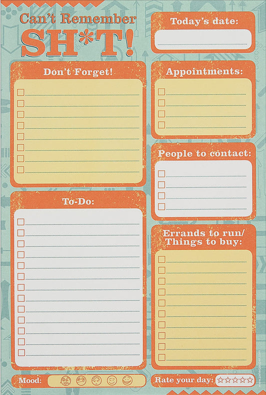 Can't Remember Shit Note Pads