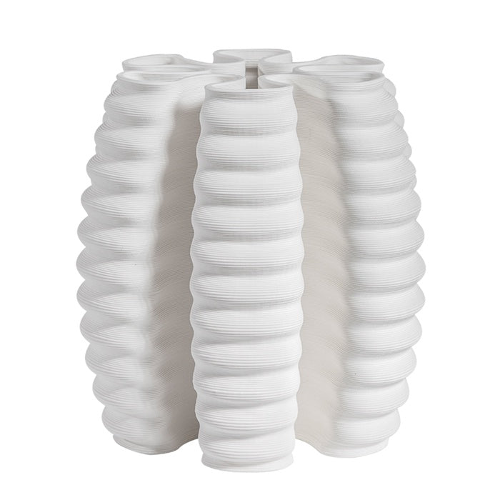 LECCI CERAMIC BISQUE 3D STAR VASE