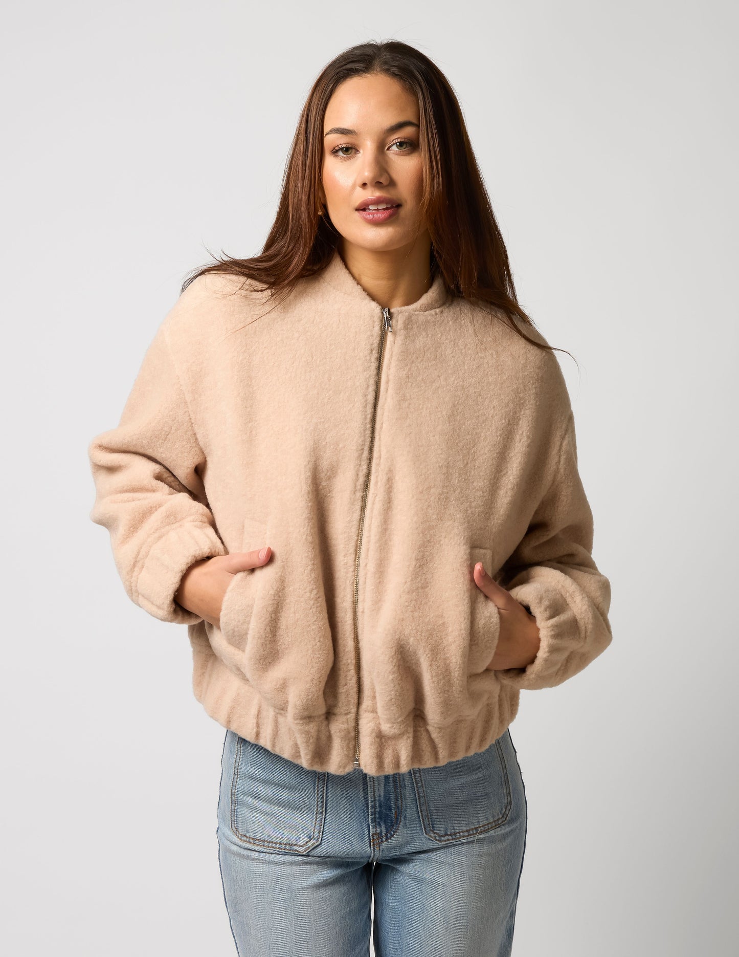 BOMBER JACKET BUTTERCREAM