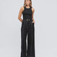 Bond Contrast Trim Pants Black