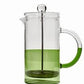 TWO TONE COFFEE PLUNGER - CLEAR + GREEN
