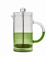 TWO TONE COFFEE PLUNGER - CLEAR + GREEN