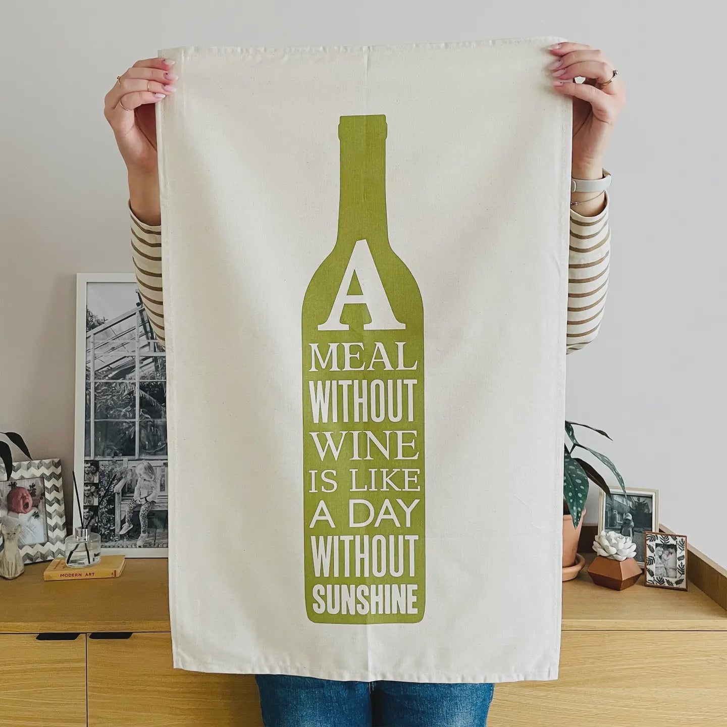 A Meal Without Wine - Tea Towel