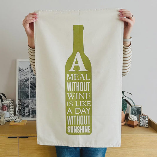 A Meal Without Wine - Tea Towel
