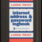 Large Print Internet Log Book
