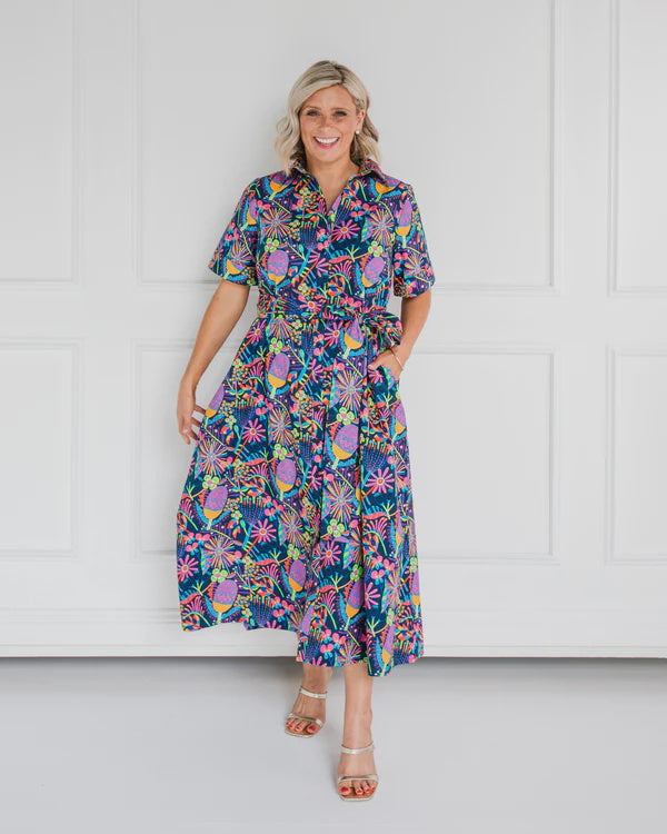 Lordy Dordie Wildflowers Shirt Dress